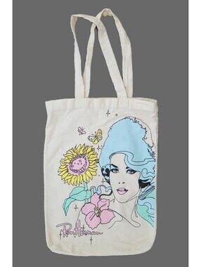 Ron Herman Public Library Canvas Tote Bag Graphic Shopper Book Beach 12x15